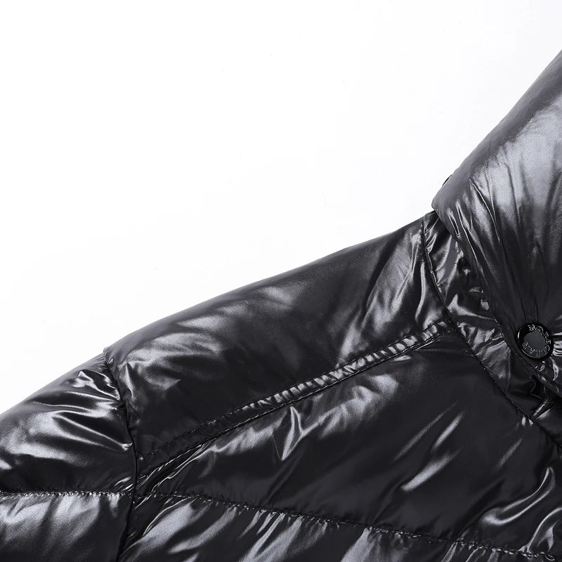 Men's Winter Black Fashion Cold Warm Jacket Padded