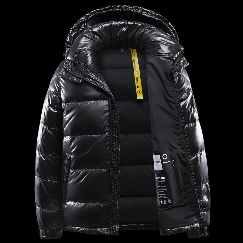 Men's Winter Black Fashion Cold Warm Jacket Padded