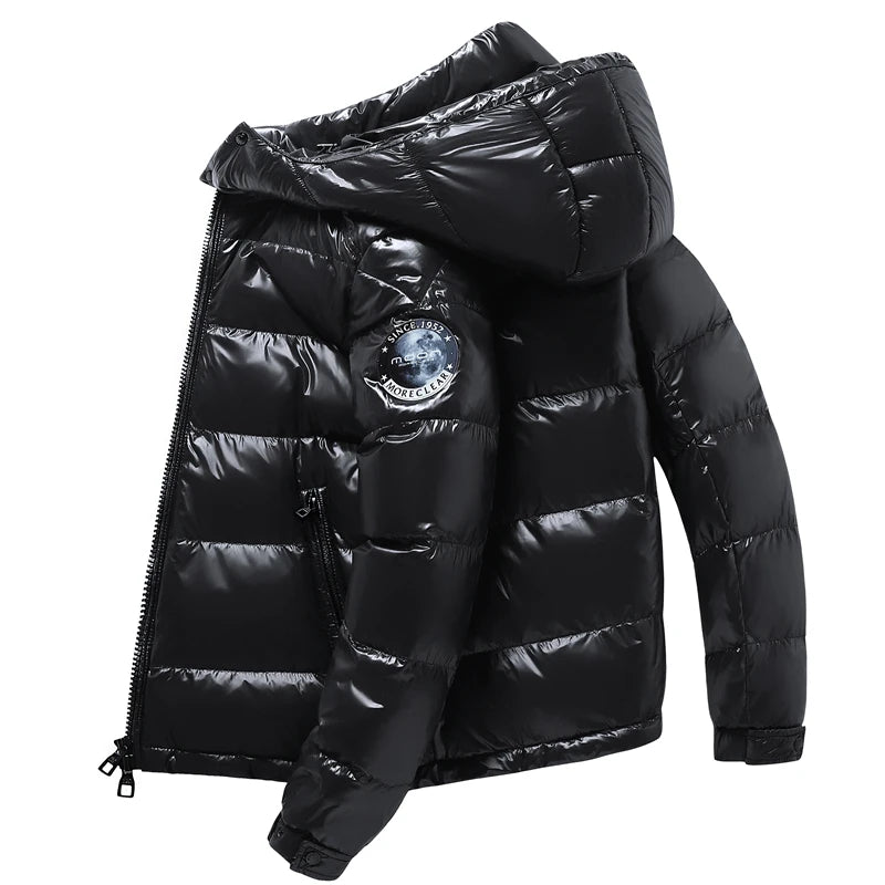 Men's Winter Black Fashion Cold Warm Jacket Padded