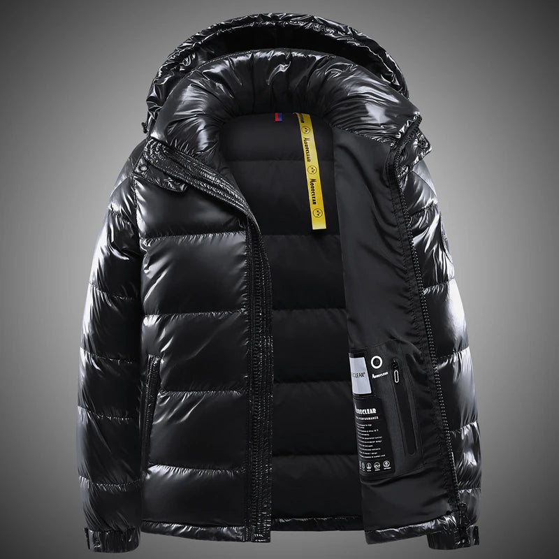 Men's Winter Black Fashion Cold Warm Jacket Padded